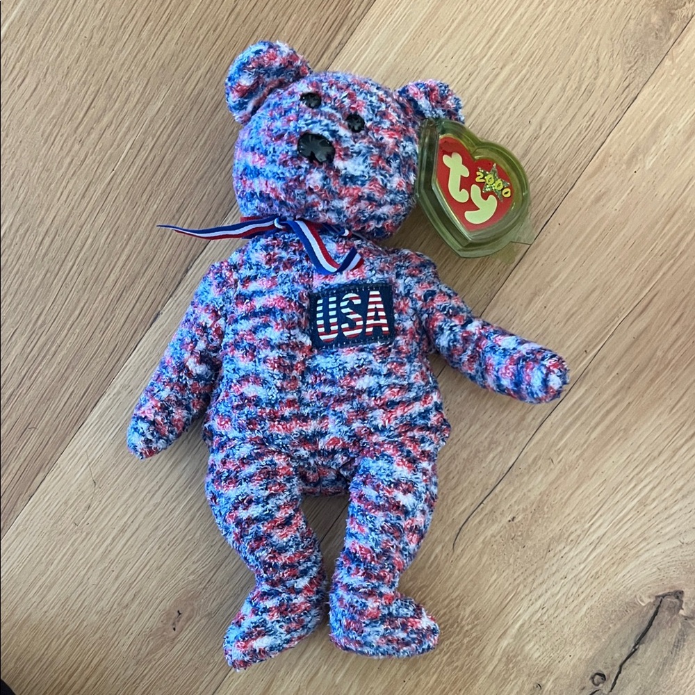 Ty Beanie Babies USA Bear - Multicolor